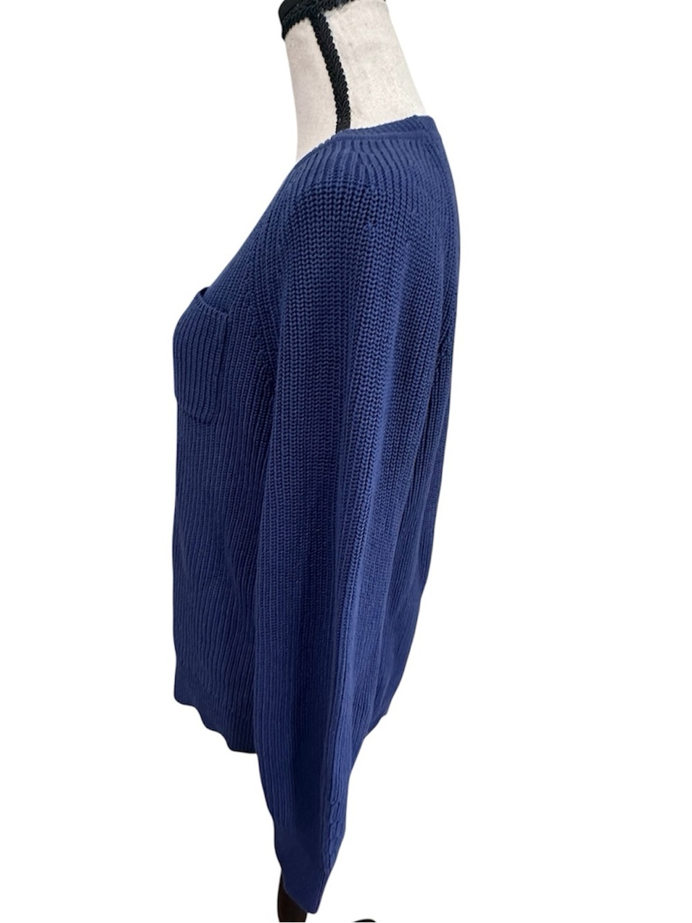 Talbots Women’s Indigo Blue Crewneck Pullover Sweater - Size Large - Picture 5 of 9